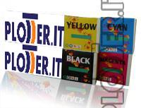 Set 4 cartucce compatibili CON CHIP da 440ml di inchiostro Eco-Solvent per Plotter Roland  - Hp Color copier 260Roland 