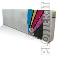 Cartuccia vuota trasparente con chip da 220ml per colore Giallo  - Hp Color copier 260Roland 