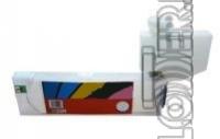 Cartuccia vuota trasparente con chip e tanica per colore Ciano da 600ml  - Hp Color copier 260Roland 