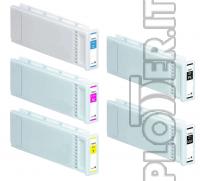 SET 5 Cartuccia rigenerata da 700ml EPSON T694X PkCMYMk per Epson SC T3200 T5200 T7200 T3000 T5000 T7000 - Epson Stylus Photo RX 500